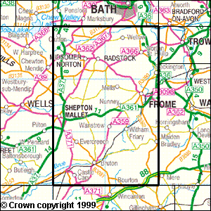 Explorer 142 Shepton Mallet & Mendip Hills East