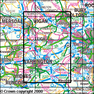 Explorer Map 276 Bolton, Wigan & Warrington