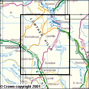 Explorer Map 329 Lowther Hills, Sanquhar & Leadhills