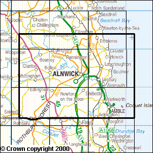 Explorer Map 332 Alnwick & Amble