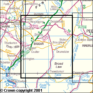 Explorer Map 336 Biggar & Broughton