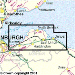 Explorer Map 351 Dunbar & North Berwick