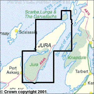 Explorer Map 355 Jura & Scarba