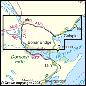 Explorer Map 441 Lairg, Bonar Bridge & Golspie