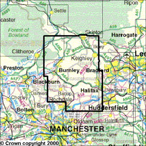 Explorer Map OL21 South Pennines